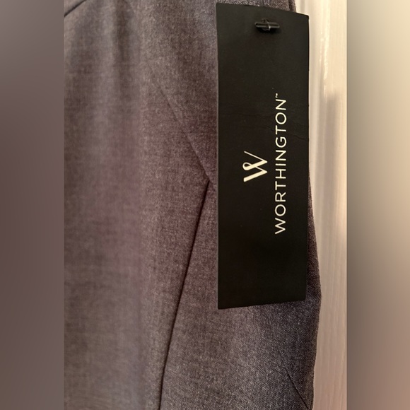 Worthington: Women’s gray knee length skirt, size 14, New - Picture 2 of 8